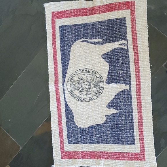 None Other - Wyoming Flag Bison Rug Mat
